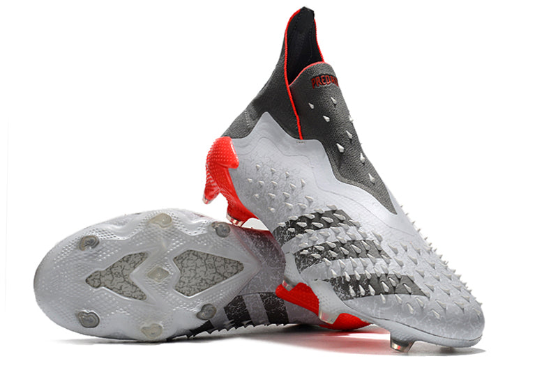 Adidas Predator Freak+ FG White/Iron Metallic/Solar Red