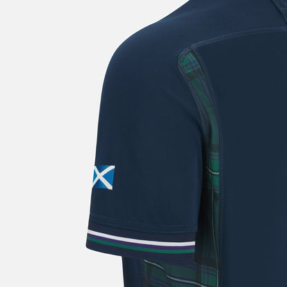 Camiseta Rugby Escocia local - RWC '23 vista sobre fondo blanco