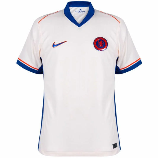 Camiseta Chelsea alternativa 2024/2025 vista sobre fondo blanco