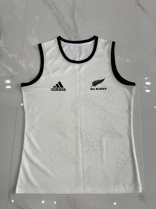 Musculosa Rugby All Blacks Blanca