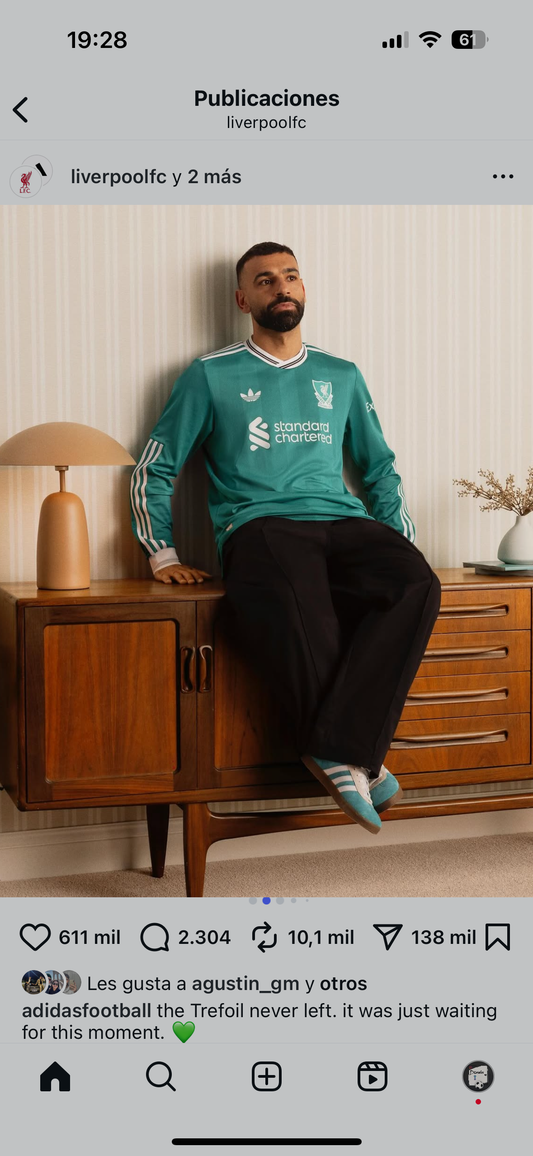 Camiseta Liverpool Tercera - 2025/26 - Manga Larga