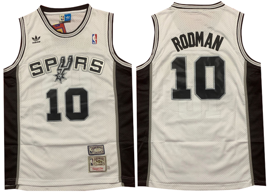 Camiseta San Antonio Spurs - Retro vista sobre fondo blanco