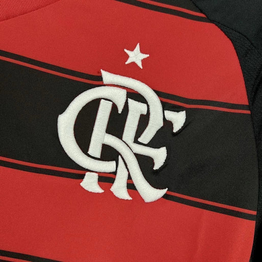 Camiseta Local Flamengo 25/26 Manga Larga