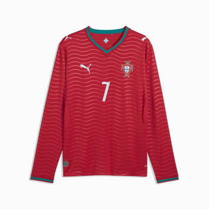 Camiseta Portugal 2026 Ronaldo #7 Manga Larga Home