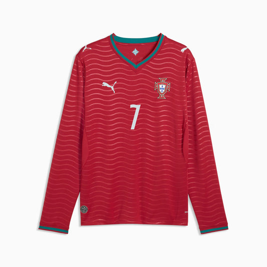 Camiseta Portugal 2026 Ronaldo #7 Manga Larga Home