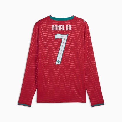 Camiseta Portugal 2026 Ronaldo #7 Manga Larga Home
