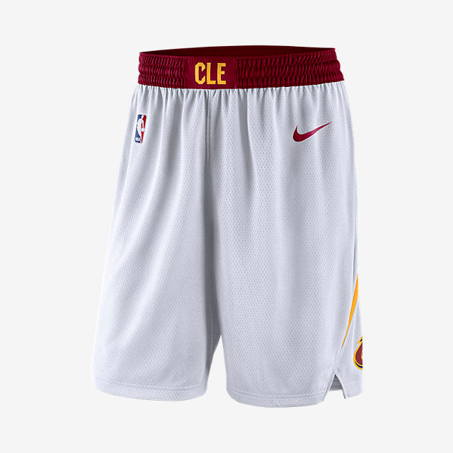 Short NBA Cleveland Cavaliers - Blanco vista sobre fondo blanco