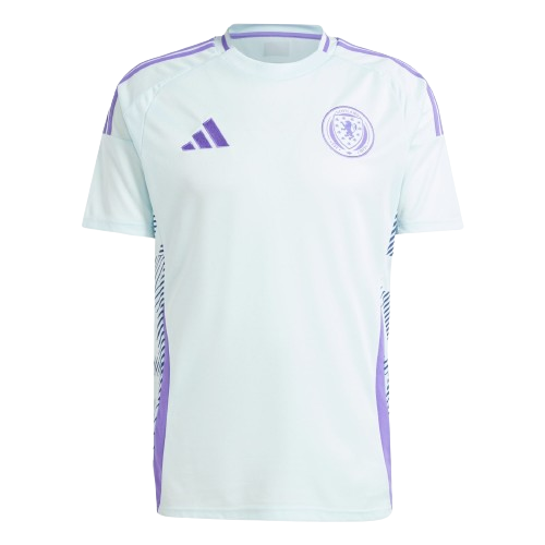 Camiseta Escocia alternativa - Eurocopa 2024 vista sobre fondo blanco