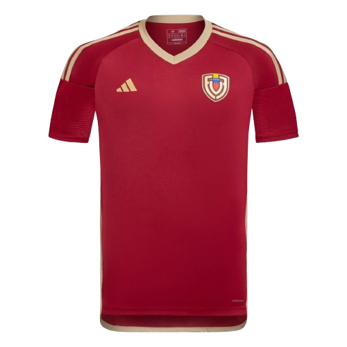 Camiseta Venezuela local - Copa América 2024 vista sobre fondo blanco