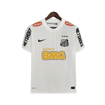 Camiseta Santos F.C Retro 2011/2012 vista sobre fondo blanco