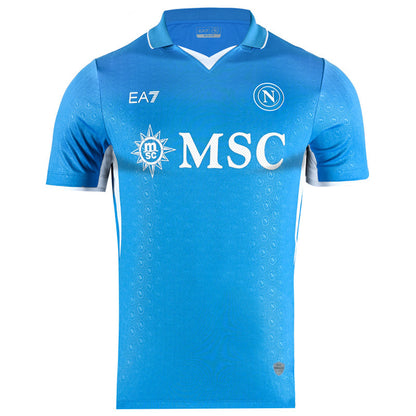 Camiseta Napoli local 2024/2025 vista sobre fondo blanco