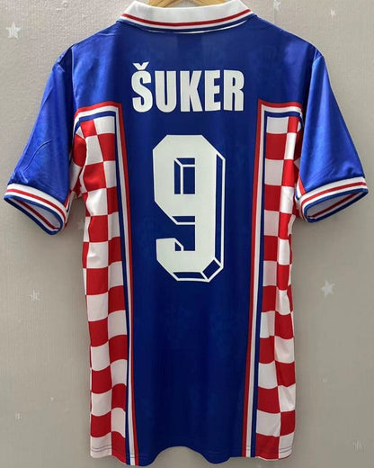 Camiseta Retro SUKER DAVOR 1998-99 Croacia