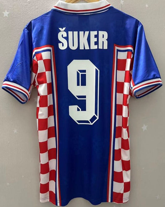 Camiseta Retro SUKER DAVOR 1998-99 Croacia