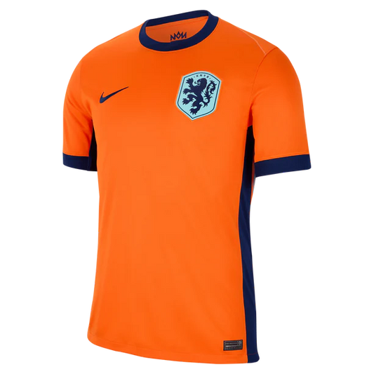 Camiseta Holanda local - Eurocopa 2024 vista sobre fondo blanco