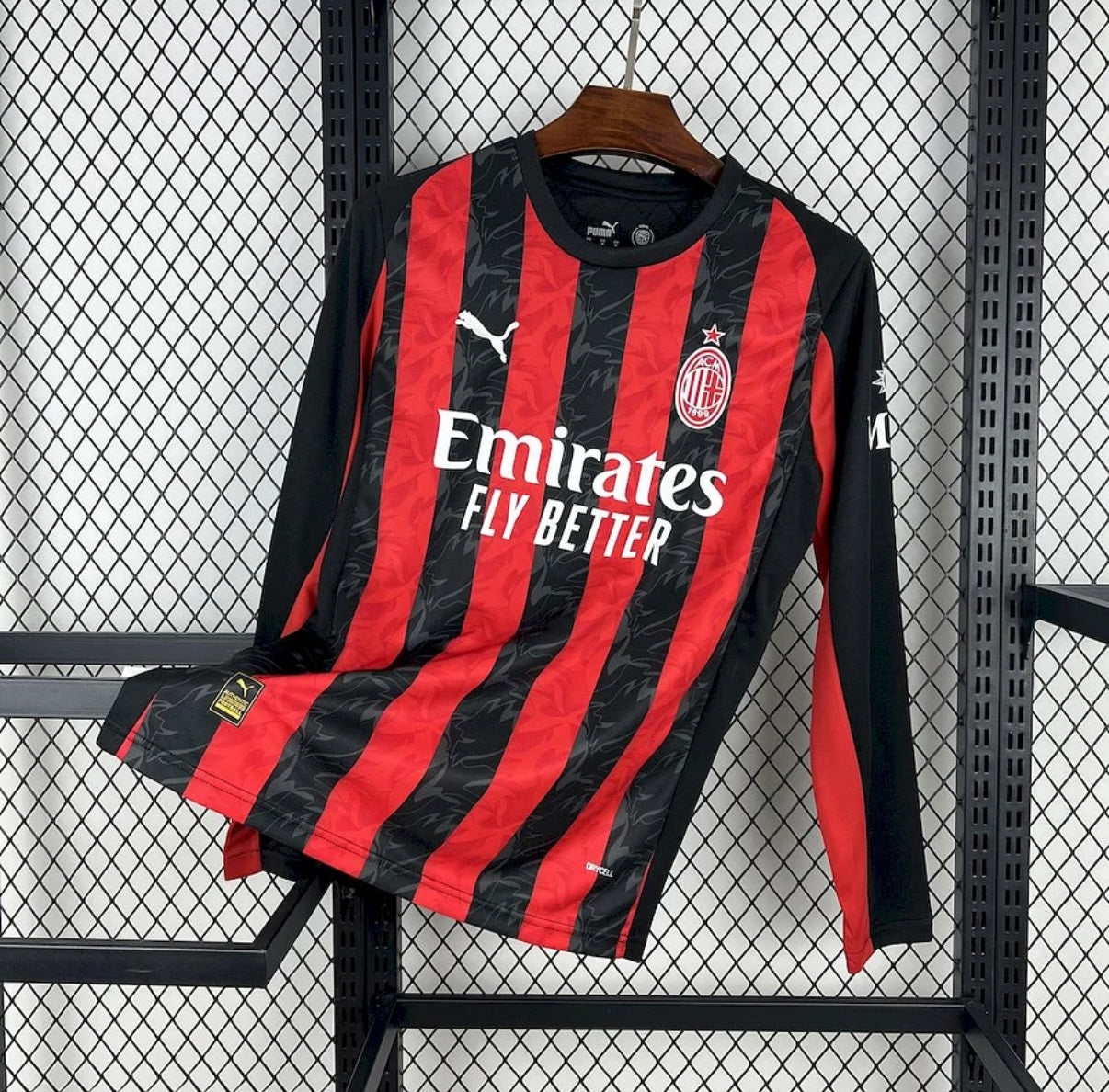 Camiseta AC Milan Local  - Manga Larga 2025/26