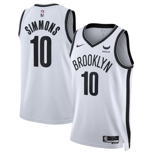 Camiseta Brooklyn Nets 2023/2024 vista sobre fondo blanco
