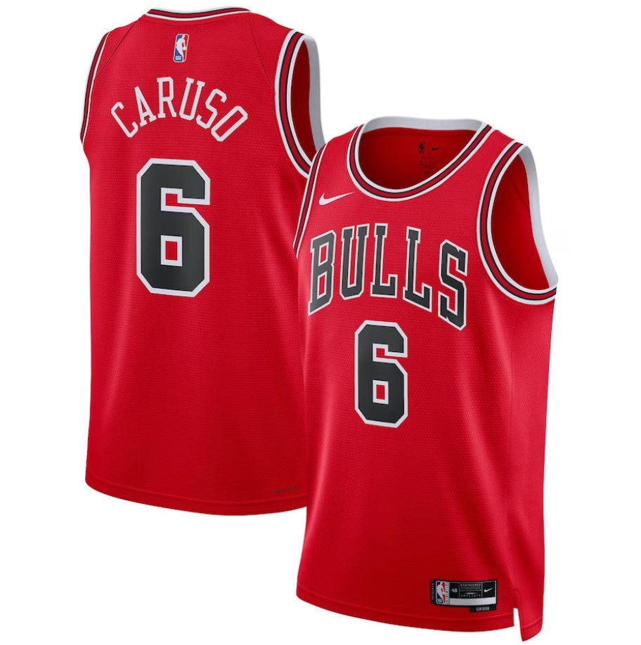 Camiseta Chicago Bulls Icon 2024 vista sobre fondo blanco