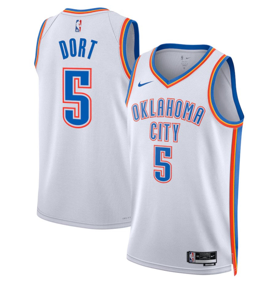 Camsieta Oklahoma Thunder City Ed. 2024 vista sobre fondo blanco