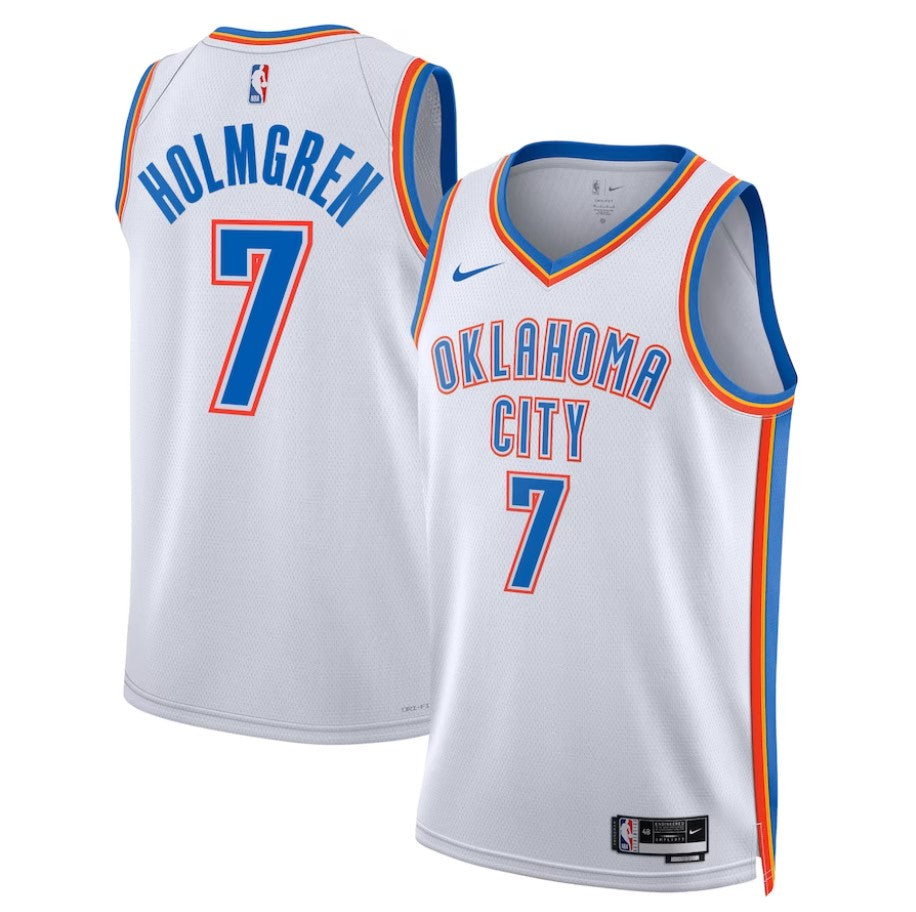 Camsieta Oklahoma Thunder City Ed. 2024 vista sobre fondo blanco