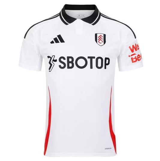 Camiseta Fulham local 2024/2025 vista sobre fondo blanco