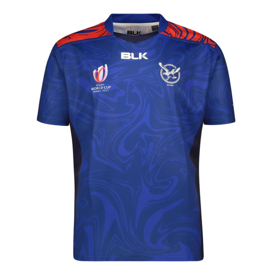 Camiseta Rugby Namibia local - RWC '23 vista sobre fondo blanco