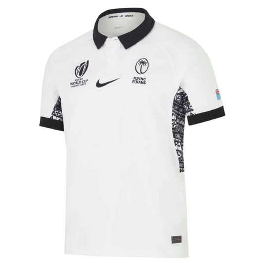 Camiseta Rugby Fiji local - RWC '23 vista sobre fondo blanco
