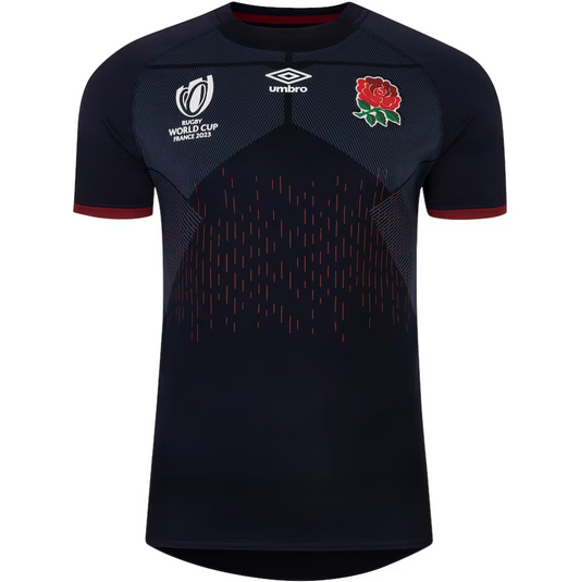 Camiseta Rugby Inglaterra alternativa - RWC '23 vista sobre fondo blanco