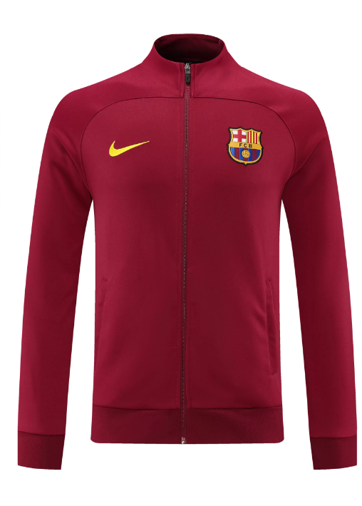 Campera Barcelona Pre-Match 22/23 ⚡ vista sobre fondo blanco
