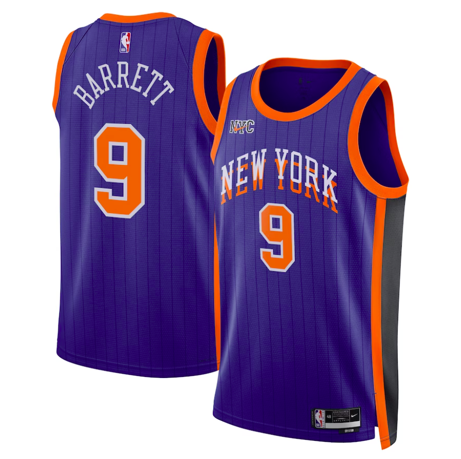 Camiseta New York Knicks - City Edition 23/24 vista sobre fondo blanco