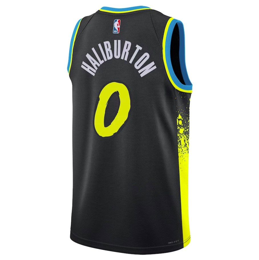 Camiseta Indiana Pacers - City Ed. 2023 vista sobre fondo blanco