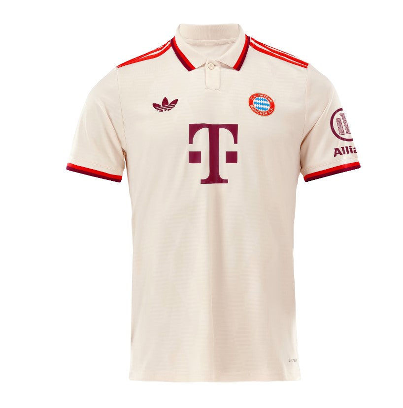 Camiseta Bayern Munich tercera 2024/2025 vista sobre fondo blanco