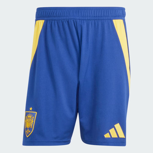 Short España local - Eurocopa 2024 vista sobre fondo blanco