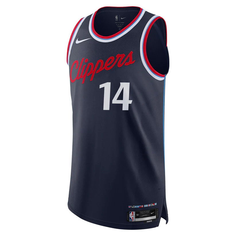 Camiseta Los Angeles Clippers Icon Ed. 2024/2025 vista sobre fondo blanco