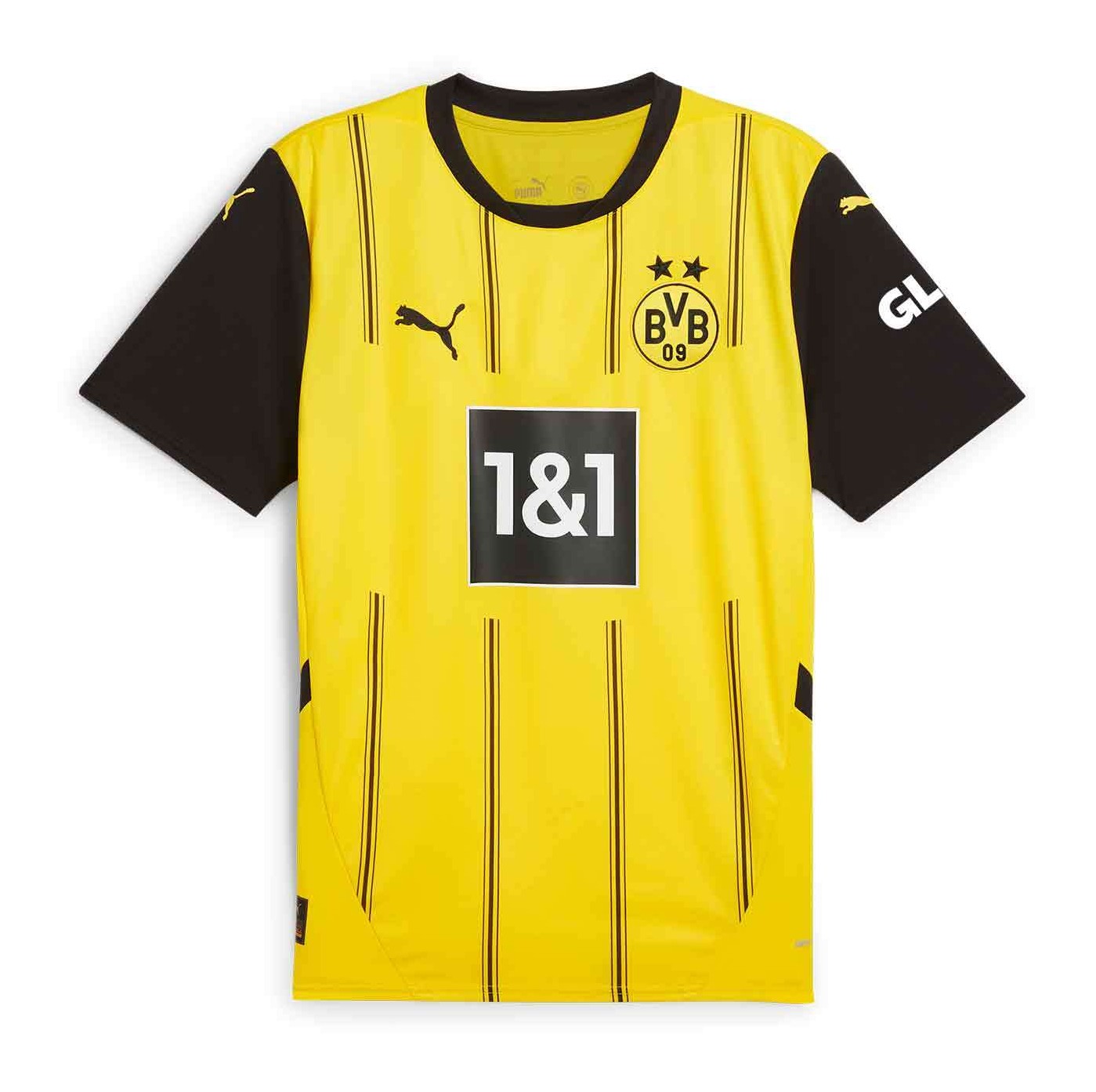 Camiseta Borussia Dortmund local 2024/2025 vista sobre fondo blanco