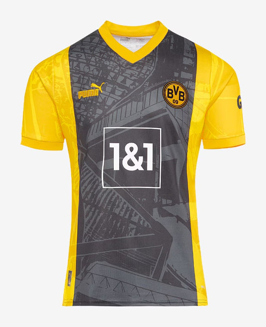 Camiseta Borussia Dortmund - Ed. Aniversario 2023/2024 vista sobre fondo blanco