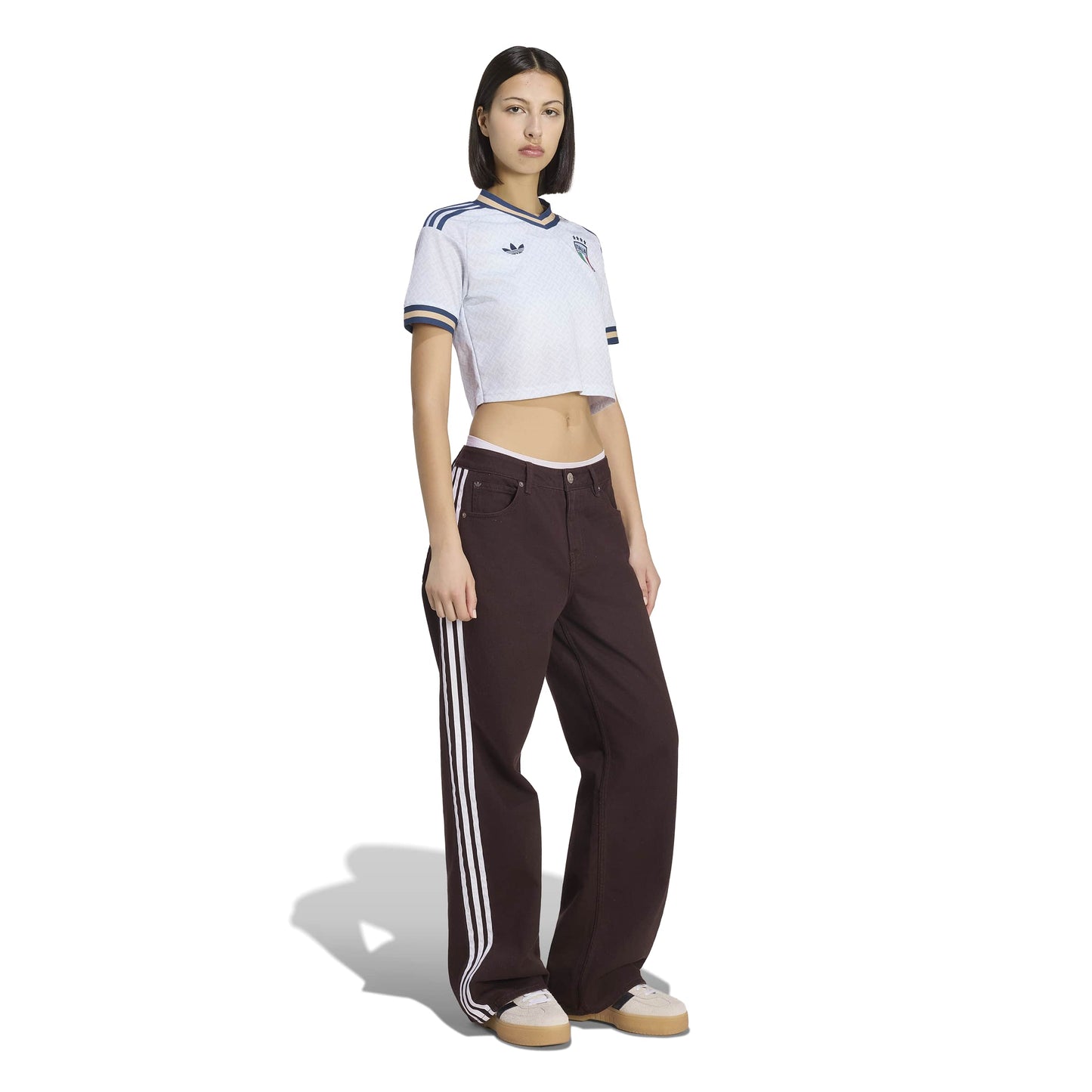 Camiseta Italia 2026 Away Femenino Crop