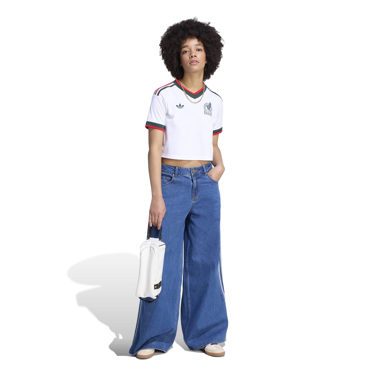 Camiseta Mexico 2026 Crop Away Jersey Femenino