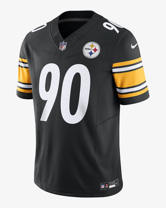 Camiseta Pittsburgh Steelers local 2021/2022 vista sobre fondo blanco