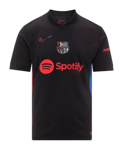 Camiseta Barcelona alternativa 2024/2025 vista sobre fondo blanco