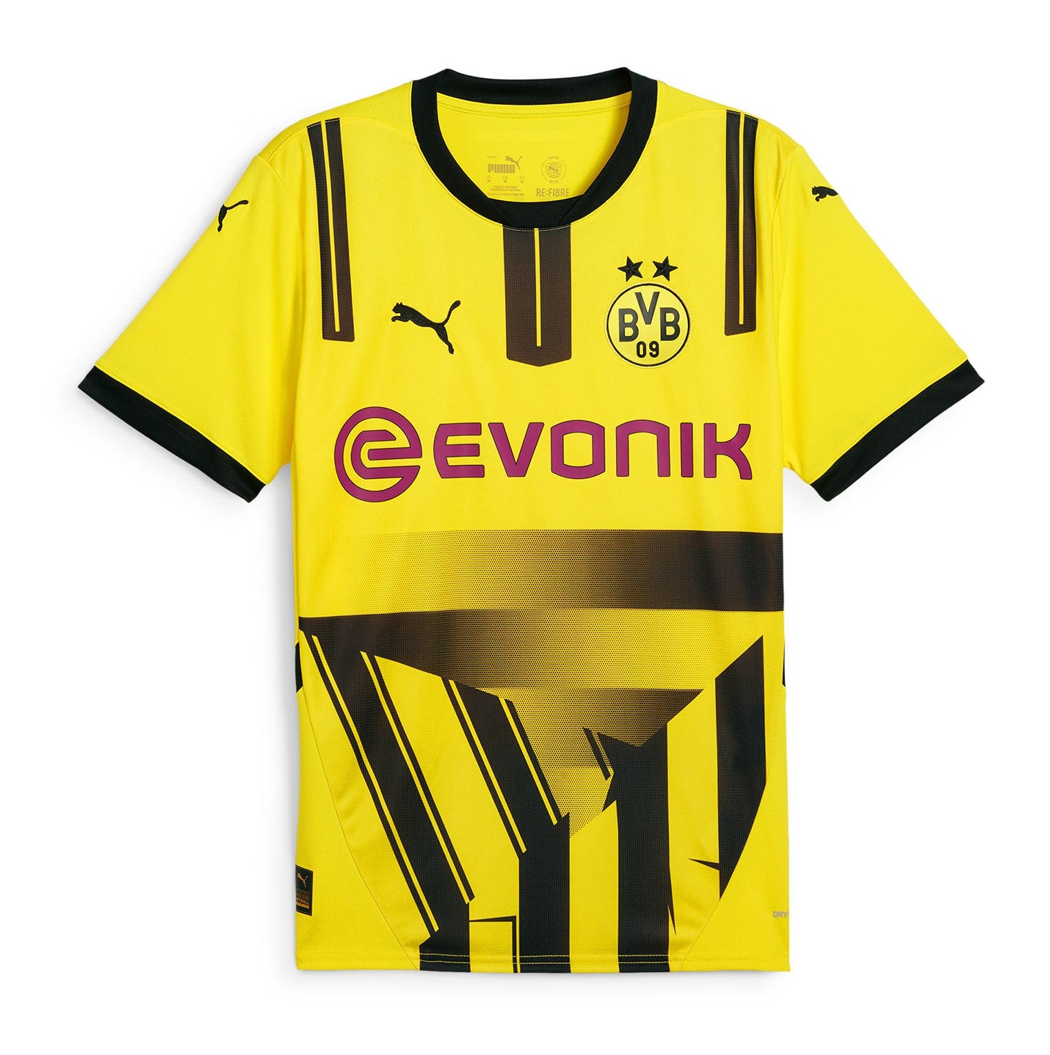 Camiseta Borussia Dortmund - Ed. Cup 2024/2025 vista sobre fondo blanco