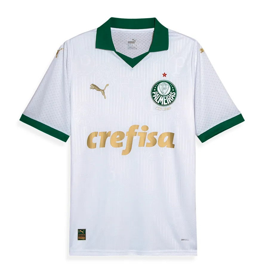 Camiseta Palmeiras alternativa 2024/2025 vista sobre fondo blanco