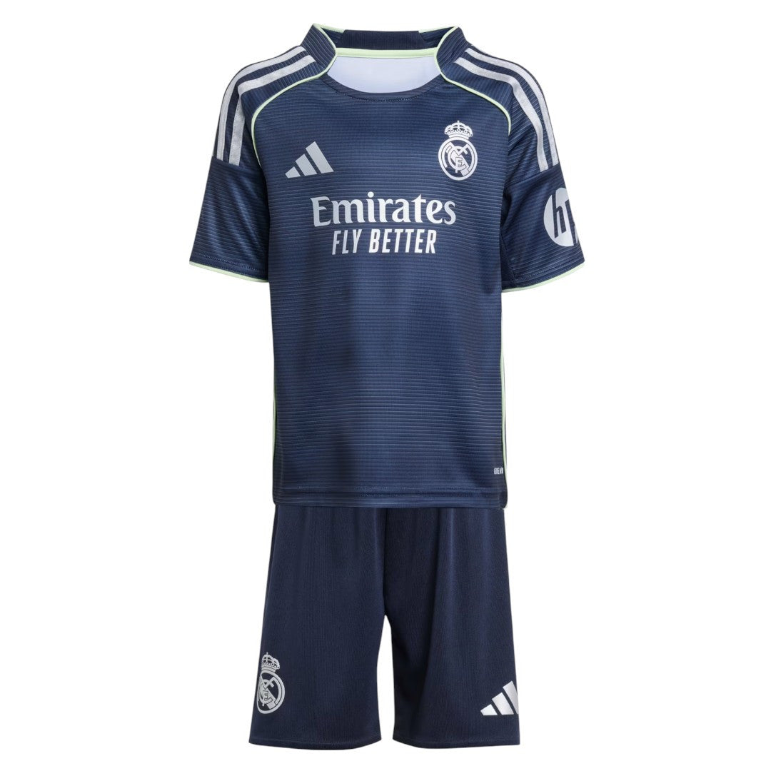 Kit NIÑOS MBAPPÉ Real Madrid Visitante - 2025/26⚡