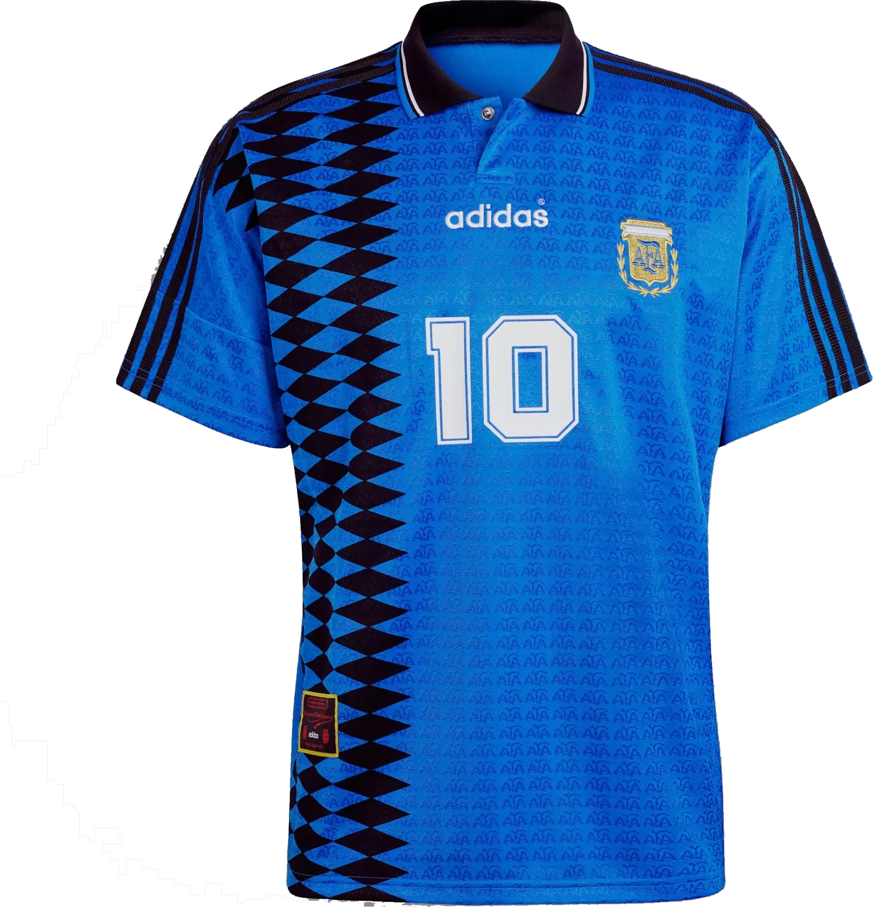 Camiseta Argentina Alternativa Retro - 1994 vista sobre fondo blanco