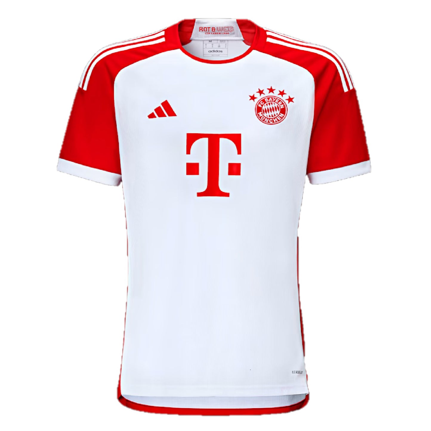 Camiseta Bayern Munich local 2023/2024 vista sobre fondo blanco