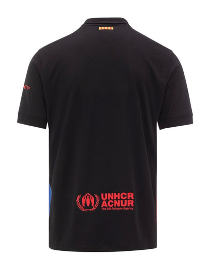 Camiseta Barcelona alternativa 2024/2025 vista sobre fondo blanco