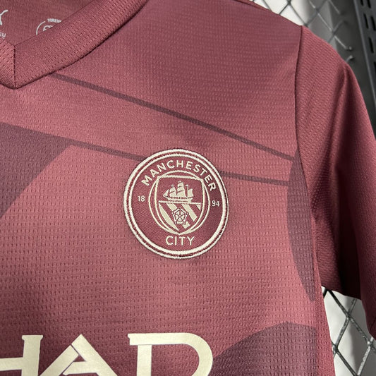 Tercera Equipación Niño Manchester City 24/25 Talla 16-28