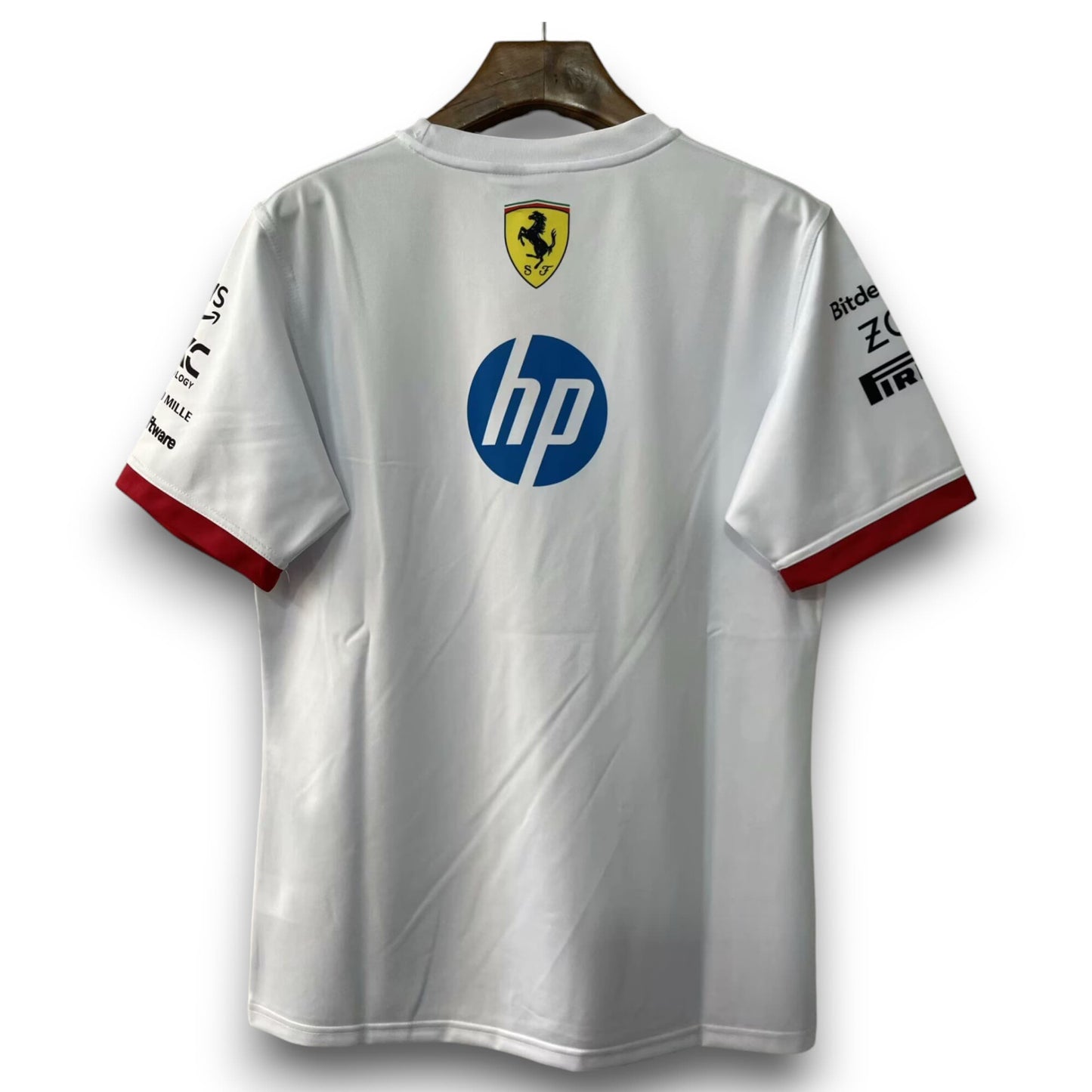 Camiseta Ferrari F1 2025 Blanca - Edición Scuderia Colección Tifosi - Imagen 2