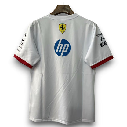 Camiseta Ferrari F1 2025 Blanca - Edición Scuderia Colección Tifosi - Imagen 2