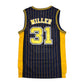 Camiseta NBA Indiana Pacers Retro vista sobre fondo blanco