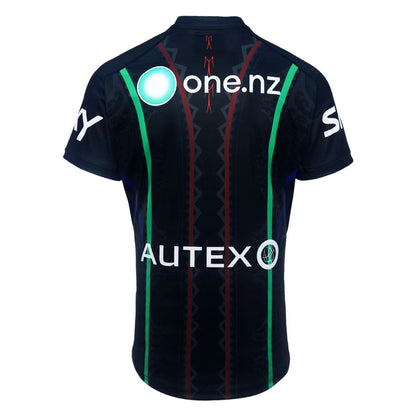 Camiseta Rugby New Zealand Warriors 2024 vista sobre fondo blanco